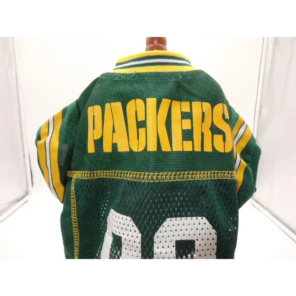 NFL Green Bay Packers Pet Jersey Green Yellow Mesh Dog Shirt Small